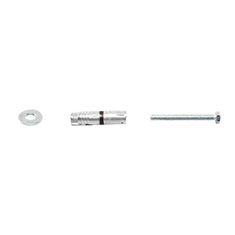 TAQUETE EXPANSOR DE 3/16 DE PULGADA PLATA 4 PIEZAS