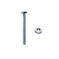 6 TORNILLOS PARA MÁQUINAS 1 1/2 PULGADAS PLATA