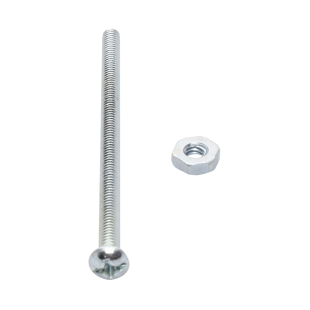 4 tornillos para máquinas 3 pulgadas plata