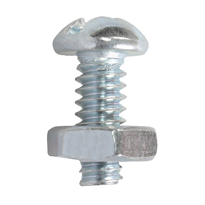 10 TORNILLOS PARA MÁQUINAS 1/2 PULGADA PLATA