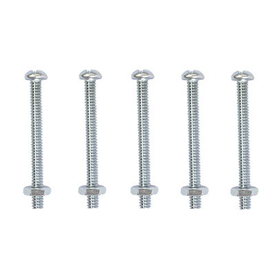5 TORNILLOS PARA MÁQUINAS 2 PULGADAS PLATA
