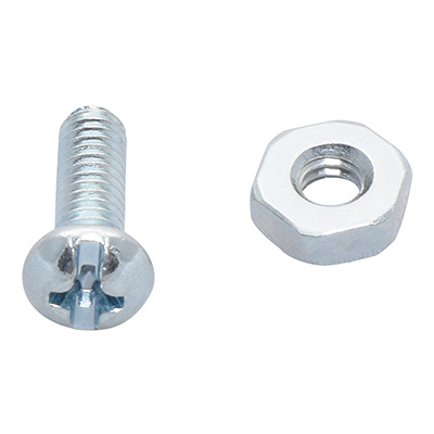 10 TORNILLOS PARA MÁQUINA1/2 PULGADA PLATA