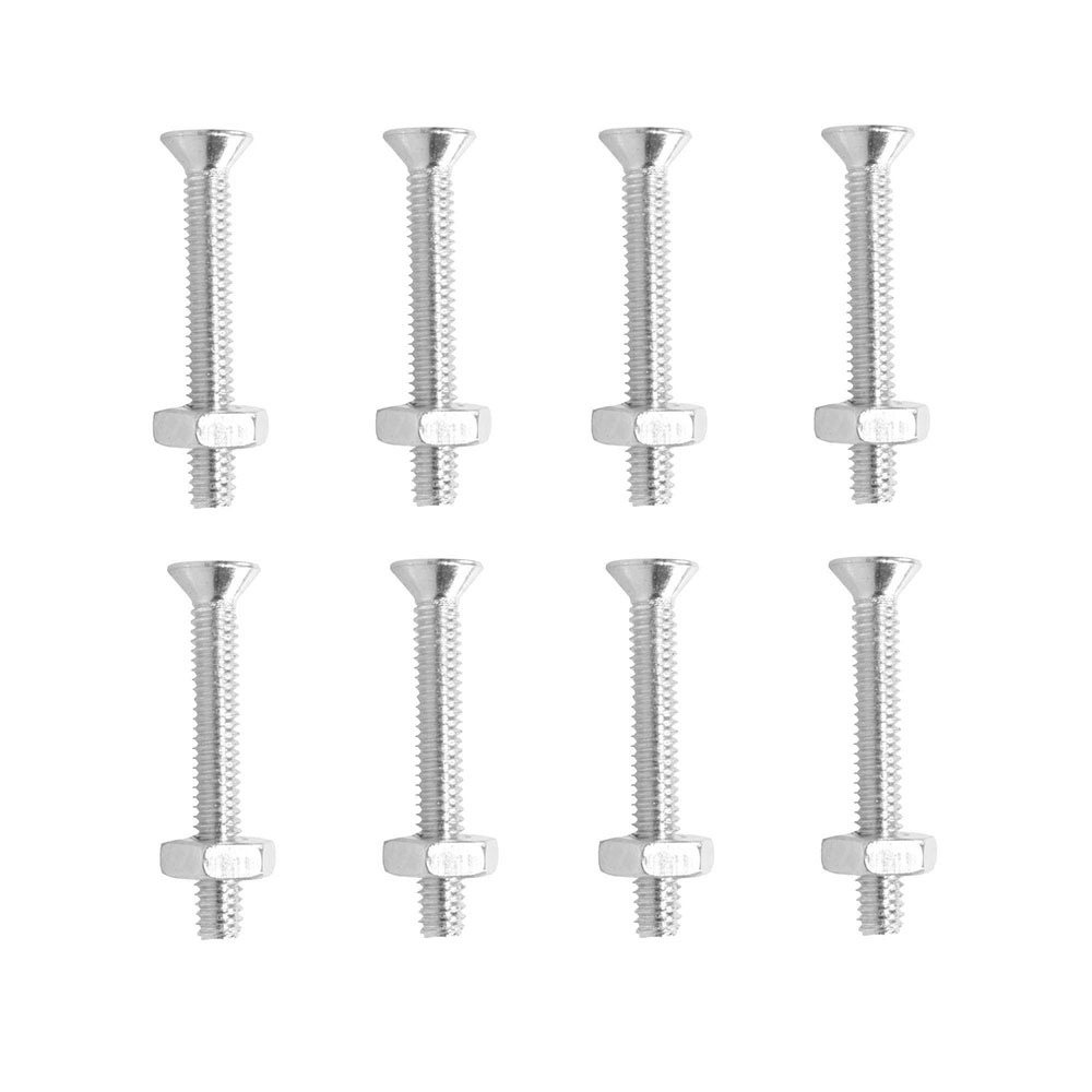 8 tornillos para máquinas 1-1/4pulgada plata