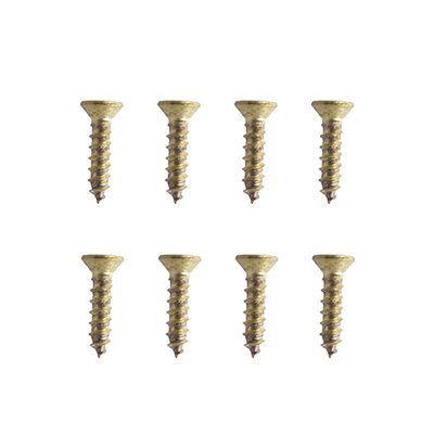 8 TORNILLOS PARA MARA 3/8PULGADA DORADO