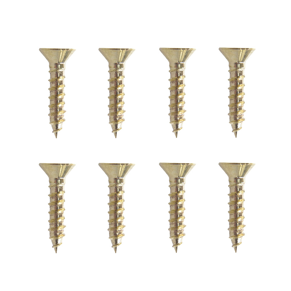 8 tornillos para mara 1/2 pulgada dorado