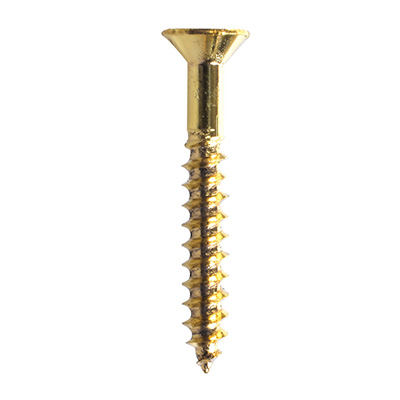 4 TORNILLOS PARA MARA 1 PULGADA DORADO