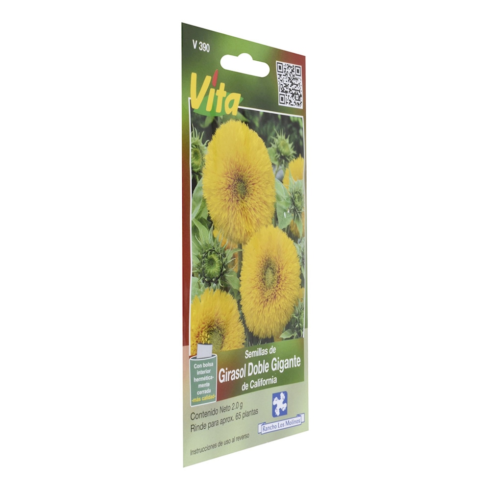 SEMILLAS DE GIRASOL DOBLE GIGANTE DE CALIFORNIA 2.0 GR AMARILLO VITA | The  Home Depot México