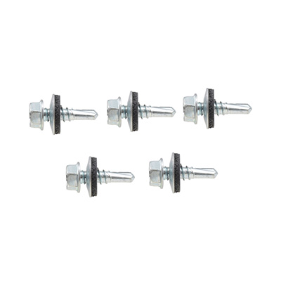 5 TORNILLOS AUTOPERFORANTE3/4PULGADA PLATA