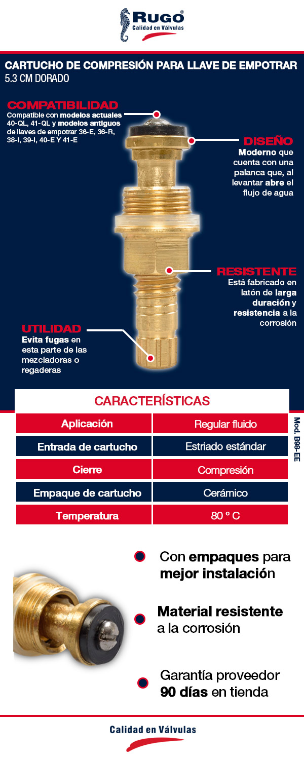 Llave de Control para Agua Rugo 25 — PLOMERIA UNIVERSAL