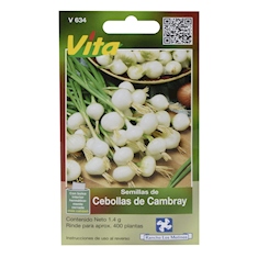 vita semillas de cebollas de cambray 1.4 gr verde vita
