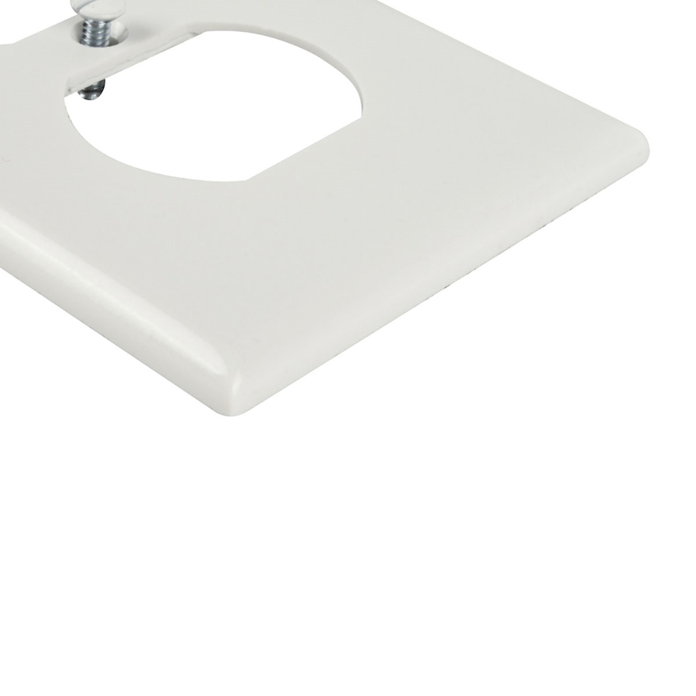 Bates - Placa de pared para interruptor de luz doble, paquete de 4, blanco,  cubierta de interruptor de doble luz, cubiertas de placa de interruptor