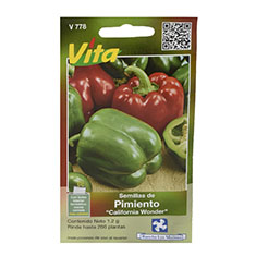 vita semillas de pimiento 1.2 gr multicolor víta