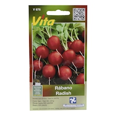 vita semillas de rábano 2.8 gr rojo vita