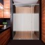 CANCEL PARA BAÑO 161 A 165 X 187 CM RECTANGULAR CRISTAL TEMPLADO PLATA DOBLE CORREDIZO