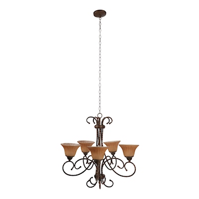 LÁMPARA COLGANTE 163 X 73.7 CM BRONCE