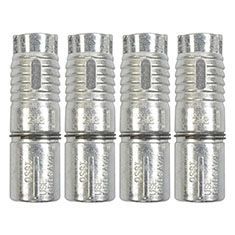 TAQUETE EXPANSOR DE 1/2 PULGADA PLATA 4 PIEZAS