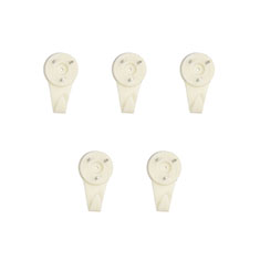 COLGADOR PARA CUADROS DE 2.9 X 1.7 X 1.1 CM BLANCO 5 PIEZAS