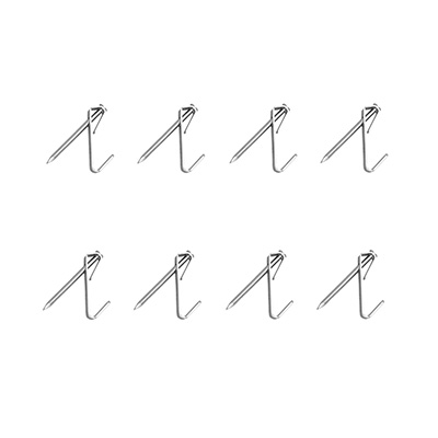 GANCHO PARA CUADROS DE 2 X 0.7 CM PLATA 8 PIEZAS