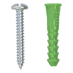 5 TAQUETES/ANCLAEXPANSIÓN TORNILLOS 1-1/2 PULGADAS VER