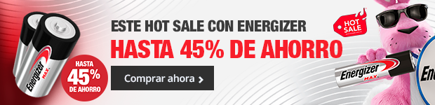 Este Hot Sale con Energizer - Hasta 45% de ahorro