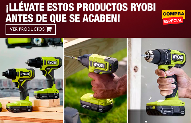 Encuentra las mejores promociones en productos Ryobi