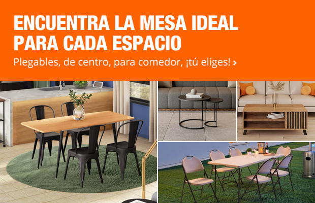 Encuentra la mesa ideal para cada necesidad - Plegables, de centro, para comedor, ¡tú eliges!
