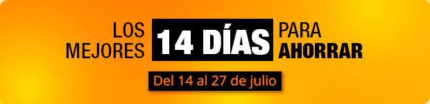 Los mejores 14 días para ahorrar - Del 14 al 27 de julio
