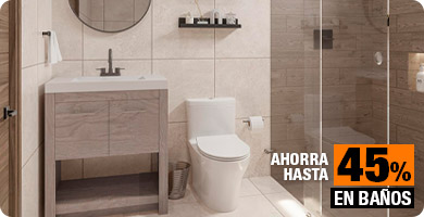 Ahorra hasta 45% en Baños