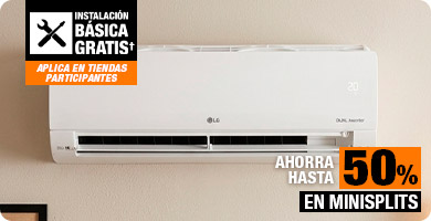 Hasta 50% de ahorro en Minisplits