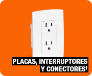 Placas, interruptores y conectores†