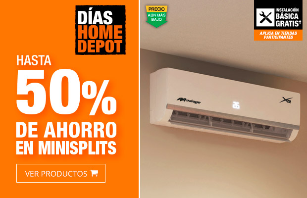Hasta 25% de ahorro en minisplits