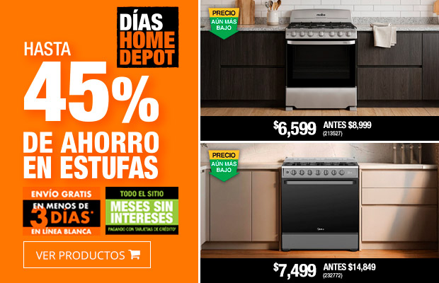 Hasta 40% de ahorro en Estufas