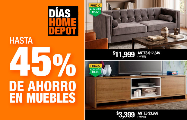 Ahorra hasta 45% en Muebles