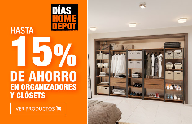 Hasta 15% de ahorro en Organizadores y Clósets