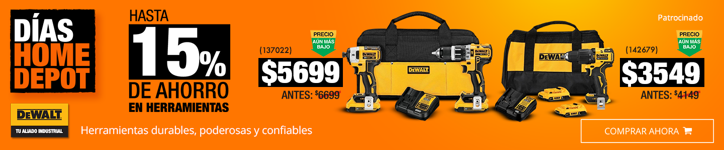 Dewalt - Hasta 15% de ahorro en herramientas eléctricas