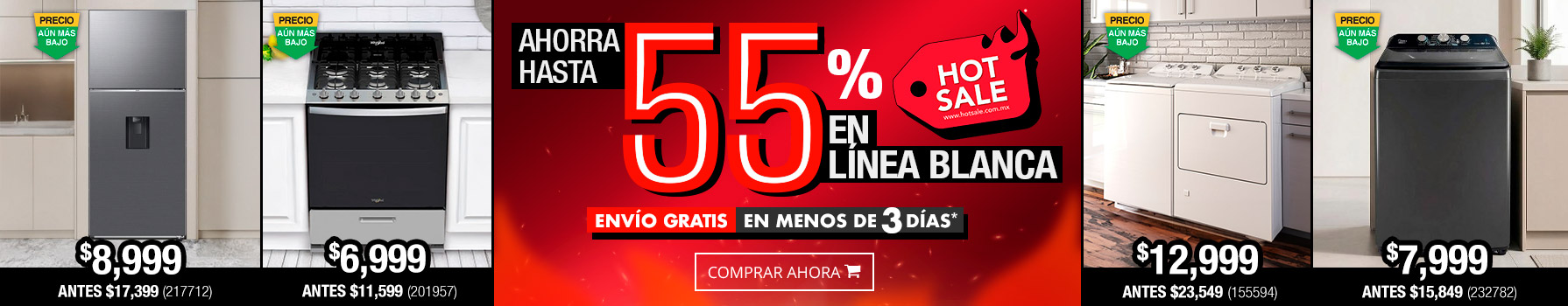 Renueva tu hogar con la mejor línea blanca - Estufas, lavadoreas y más a precios increíbles