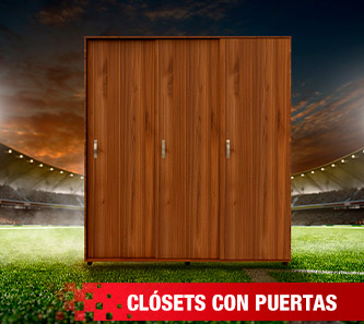 Clósets con puertas
