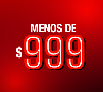 Menos de 999 pesos