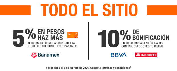 Compra en línea y obtén 5% en Pesos Haz Más con Banamex o 10% de bonificación con BBVA y Banorte