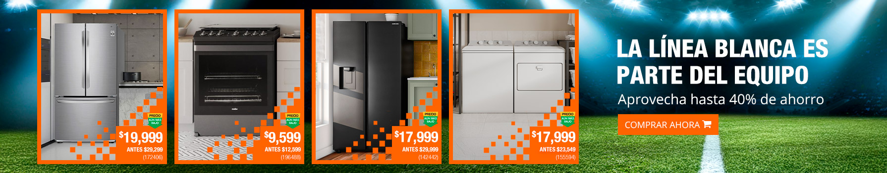 La Línea Blanca es parte del equipo - Aprovecha hasta 40% de ahorro