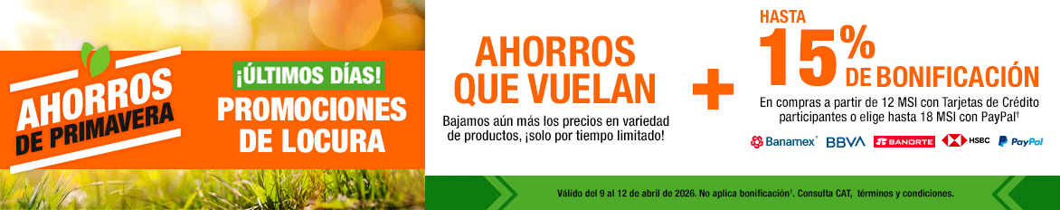 Últimos días, promociones de Semana Santa con grandes ahorros y 10% de bonificación con tarjetas de crédito participantes