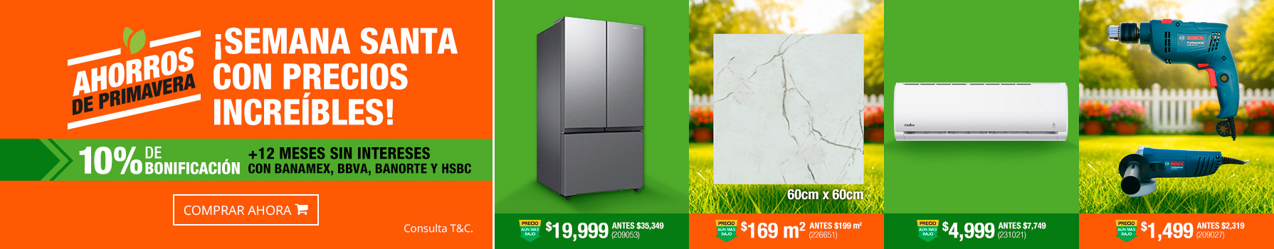 ¡Semana Santa con precios de locura! - 10% de bonificación + 12MSI con Banamex, BBVA y Banorte. Consulta T&C.