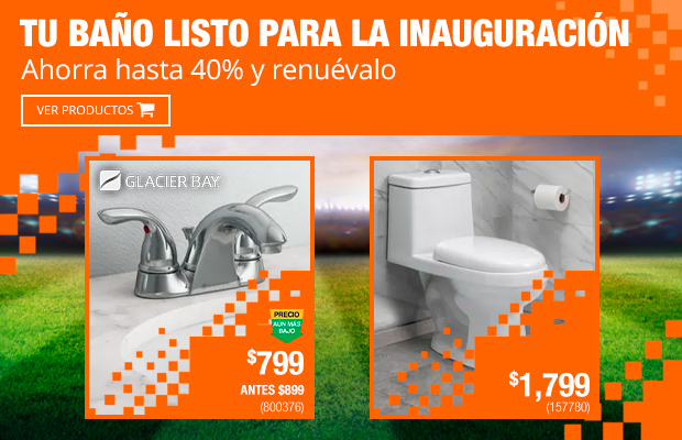 Tu baño listo para la inauguración - Ahorra hasta 40% y renuévalo