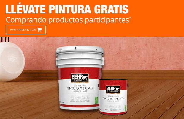 Llévate pintura gratis comprando productos participantes†
