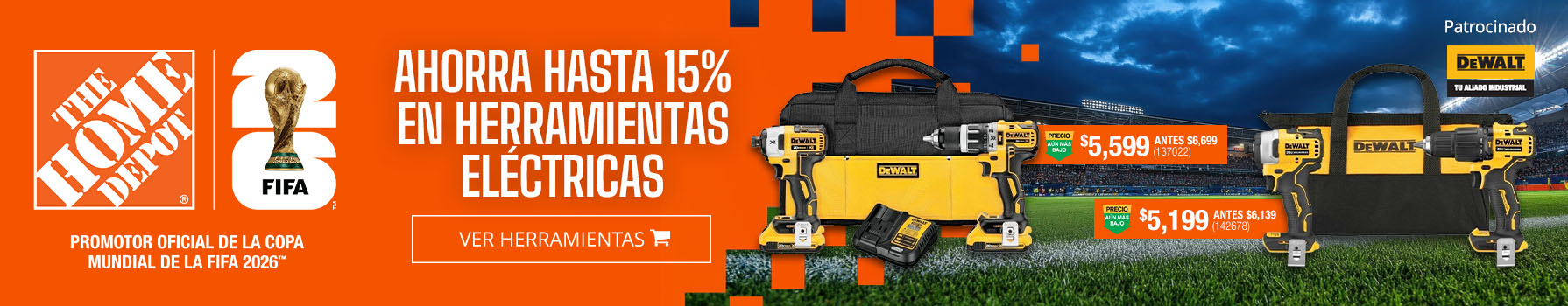 Dewalt - Ahorra hasta 15% en herramientas eléctricas