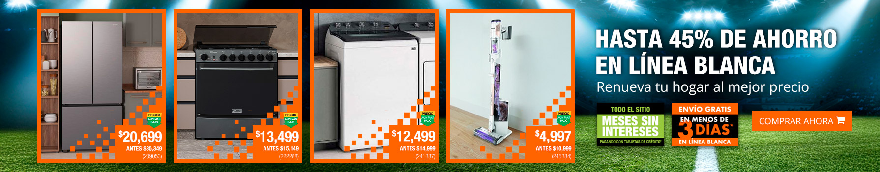 Hasta 45% de ahorro en Línea Blanca - Renueva tu hogar al mejor precio