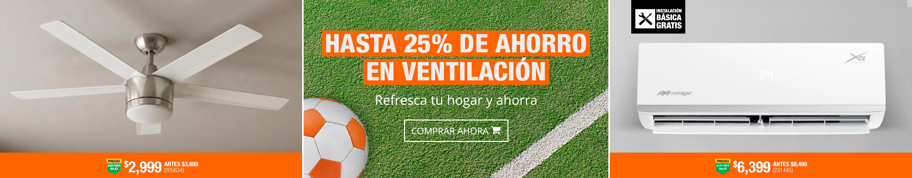 Hasta 25% de ahorro en Ventilación - Refresca tu hogar y ahorra