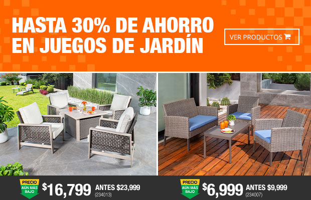 Hasta 30% de ahorro en juegos de jardín