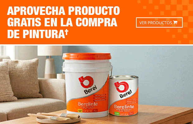Aprovecha producto gratis en la compra de pintura†