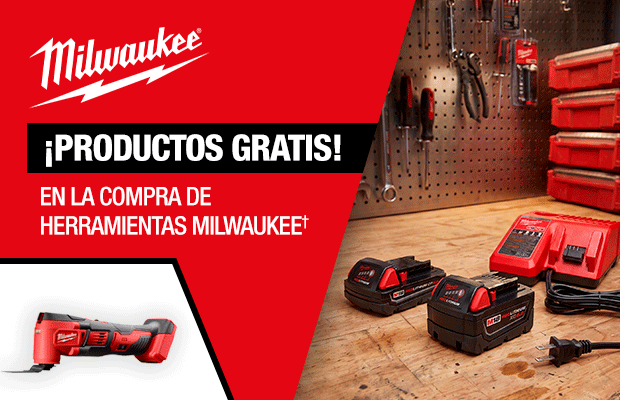 Producto gratis al comprar Milwaukee†